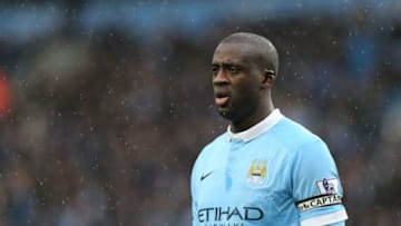 MANCHESTER, ENGLAND - FEBRUARY 06: Yaya Toure of Manchester City during the Barclays Premier League match between Manchester City and Leicester City at the Etihad Stadium on February 06, 2016 in Manchester, England. (Photo by Matthew Ashton - AMA/Getty Images)