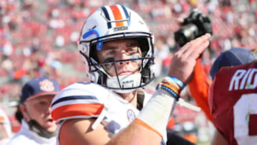 Senior Bowl Director Jim Nagy tweeted out that he feels Bo Nix unfairly took the brunt of criticism during his time with Auburn football Mandatory Credit: Nelson Chenault-USA TODAY Sports
