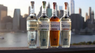 Four bottles of Tanteo Tequila. Image courtesy of Tanteo Tequila.