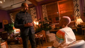 THE IRRATIONAL -- "Dead Woman Walking" Episode 102 -- Pictured: (l-r) Jesse L. Martin as Alec Mercer, Travina Springer as Kylie -- (Photo by: Sergei Bachlakov/NBC)