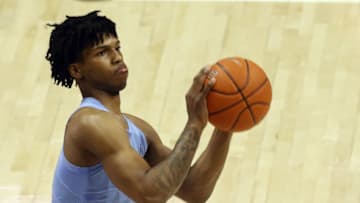 Duke basketball foe and UNC basketball freshman Caleb Love (Charles LeClaire-USA TODAY Sports)