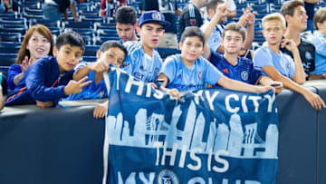 NEW YORK, NY - SEPTEMBER 23: Fans attend the Chicago Fire vs New York City FC match at Yankee Stadium on September 23, 2016 in New York City. New York City FC defeats Chicago Fire 4-1 and clinches their first franchise playoff birth. (Photo by Michael Stewart/Getty Images)
