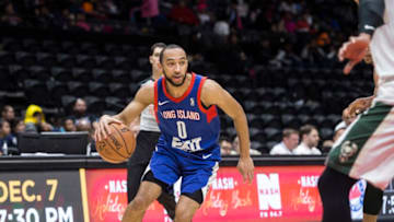 Long Island Nets Brooklyn Nets Jordan McLaughlin. Mandatory Copyright Notice: Copyright 2018 NBAE (Photo by Nathaniel S. Butler/NBAE via Getty Images)