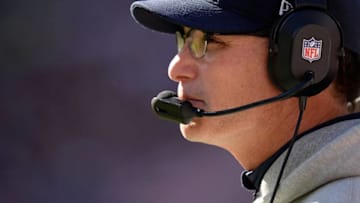 LANDOVER, MD - OCTOBER 20: Head coach Marc Trestman of the Chicago Bears looks on in the third quarter during an NFL game against the Washington Redskins at FedExField on October 20, 2013 in Landover, Maryland. (Photo by Patrick McDermott/Getty Images)