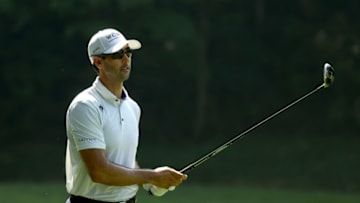 DUBLIN, OHIO - JULY 09: Cameron Tringale of the United States plays his third shot on the 15th hole during the first round of the Workday Charity Open on July 09, 2020 at Muirfield Village Golf Club in Dublin, Ohio. (Photo by Gregory Shamus/Getty Images)