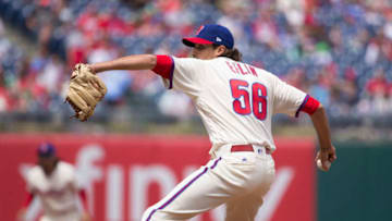PHILADELPHIA, PA - APRIL 23: Zach Eflin