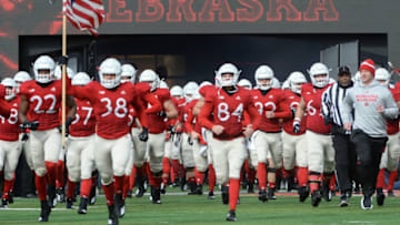 LINCOLN, NE - NOVEMBER 10: The Nebraska Cornhuskers take the field against the Illinois Fighting Illini at Memorial Stadium on November 10, 2018 in Lincoln, Nebraska. (Photo by Steven Branscombe/Getty Images)