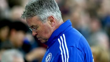 LIVERPOOL, ENGLAND - MARCH 12: Guus Hiddink interim manager of Chelsea looks on prior to the Emirates FA Cup sixth round match between Everton and Chelsea at Goodison Park on March 12, 2016 in Liverpool, England. (Photo by Clive Brunskill/Getty Images)