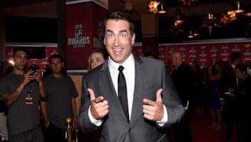 LAS VEGAS, NV - JUNE 24: Host Rob Riggle arrives on the red carpet before the 2015 NHL Awards at MGM Grand Garden Arena on June 24, 2015 in Las Vegas, Nevada. (Photo by Ethan Miller/Getty Images)
