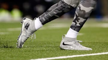 ARLINGTON, TX - JANUARY 12: The NIKE shoes worn by quarterback Marcus Mariota