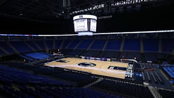 Jan 11, 2020; University Park, Pennsylvania, USA; A general view of the Bryce Jordan Center prior to the game between the Wisconsin Badgers and the Penn State Nittany Lions. Mandatory Credit: Matthew OHaren-USA TODAY Sports