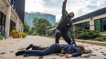 CHICAGO P.D.- "Infection Part III" Episode 707 -- Pictured: LaRoyce Hawkins as Officer Kevin Atwater -- (Photo by: Matt DinersteinNBC)
