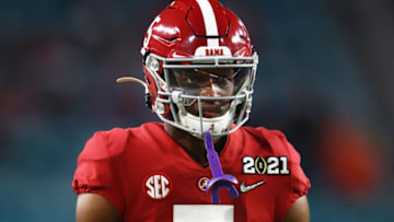 Transfer portal target Javon Baker was called a potential 'fix-up project' for Auburn football HC Bryan Harsin Mandatory Credit: Mark J. Rebilas-USA TODAY Sports