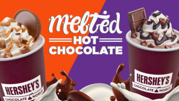 Warm Up with Hershey’s and Reese’s Melted Hot Chocolate. Image Credit to Hershey's.
