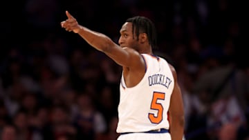 Immanuel Quickley of the New York Knicks (Photo by Elsa/Getty Images)