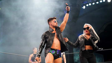 Kip Sabian and Penelope Ford make their entrance (photo courtesy of AEW)
