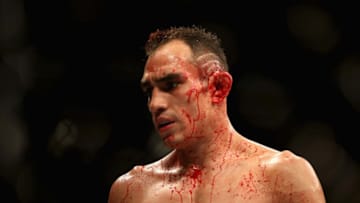 LAS VEGAS, NV - OCTOBER 06: Tony Ferguson looks on in his lightweight bout during the UFC 229 event inside T-Mobile Arena on October 6, 2018 in Las Vegas, Nevada. (Photo by Christian Petersen/Zuffa LLC/Zuffa LLC)