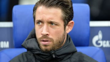 GELSENKIRCHEN, GERMANY - NOVEMBER 09: Mark Uth of FC Schalke 04 looks on during the Bundesliga match between FC Schalke 04 and Fortuna Duesseldorf at Veltins-Arena on November 9, 2019 in Gelsenkirchen, Germany. (Photo by TF-Images/Getty Images)