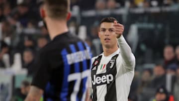 Cristiano Ronaldo #7 of Juventus FC during the serie A match between Juventus FC and FC Internazionale Milano at Allianz Stadium on December 07, 2018 in Turin, Italy. (Photo by Giuseppe Cottini/NurPhoto via Getty Images)