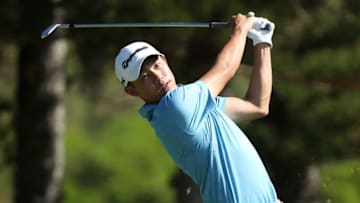 KAPALUA, HAWAII - JANUARY 10: Collin Morikawa of the United States plays his shot from the second tee during the final round of the Sentry Tournament Of Champions at the Kapalua Plantation Course on January 10, 2021 in Kapalua, Hawaii. (Photo by Gregory Shamus/Getty Images)