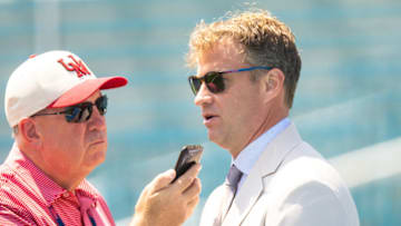 The reporter who falsely broke Lane Kiffin becoming the head coach of the Auburn football program is still on the coach's bad side Mandatory Credit: Stephen Lew-USA TODAY Sports