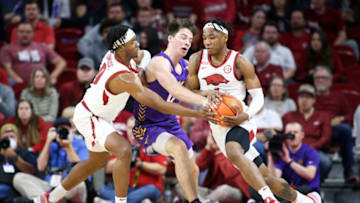 Stanley Umude, Arkansas basketball (Nelson Chenault-USA TODAY Sports)