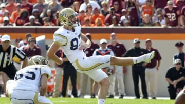 BLACKSBURG, VA - SEPTEMBER 20: Kicker Harrison Butker