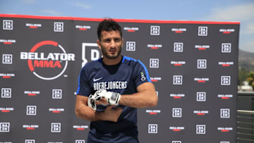 Gegard Mousasi at the Bellator 228 open workouts in Los Angeles, CA (Photo by Amy Kaplan/FanSided)
