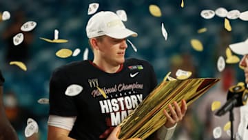 Alabama QB Mac Jones. (Photo by Mike Ehrmann/Getty Images)