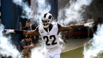 Trumaine Johnson #22 of the Los Angeles Rams (Photo by Kevork Djansezian/Getty Images)