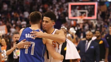 Devin Booker, Luka Doncic, Phoenix Suns (Photo by Christian Petersen/Getty Images)
