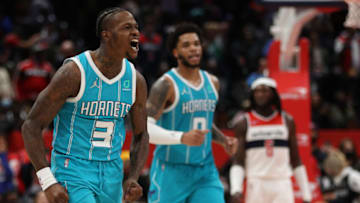 Terry Rozier and Miles Bridges, Charlotte Hornets (Photo by Patrick Smith/Getty Images)