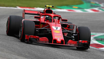 MONZA, ITALY - SEPTEMBER 01: Kimi Raikkonen of Finland driving the (7) Scuderia Ferrari SF71H on track during qualifying for the Formula One Grand Prix of Italy at Autodromo di Monza on September 1, 2018 in Monza, Italy. (Photo by Charles Coates/Getty Images)