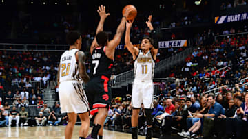Trae Young #11 of the Atlanta Hawks (Photo by Scott Cunningham/NBAE via Getty Images)