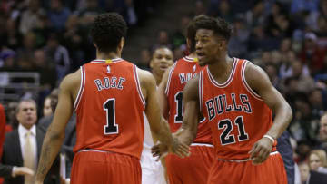 Jimmy Butler, Derrick Rose, Chicago Bulls (Photo by Mike McGinnis/Getty Images)