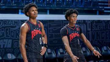 City Reapers guards Ausar Thompson (0) and Amen Thompson (1) Credit: Dale Zanine-USA TODAY Sports
