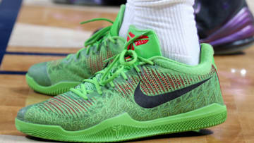 NEW ORLEANS, LA - MARCH 28: The sneakers of Willie Cauley-Stein #00 of the Sacramento Kings are seen against the New Orleans Pelicans on March 28, 2019 at the Smoothie King Center in New Orleans, Louisiana. NOTE TO USER: User expressly acknowledges and agrees that, by downloading and or using this Photograph, user is consenting to the terms and conditions of the Getty Images License Agreement. Mandatory Copyright Notice: Copyright 2019 NBAE (Photo by Layne Murdoch Jr./NBAE via Getty Images)