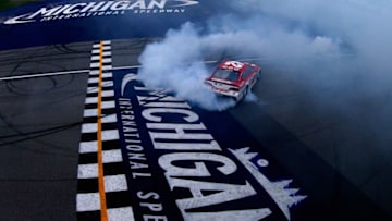 BROOKLYN, MI - AUGUST 13: Kyle Larson, driver of the #42 Target Chevrolet (Photo by Sean Gardner/Getty Images)