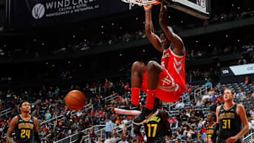 ATLANTA, GA - NOVEMBER 03: Clint Capela #15 of the Houston Rockets (Photo by Kevin C. Cox/Getty Images)
