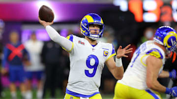 NFL QB Matthew Stafford #9 of the Los Angeles Rams (Photo by Kevin C. Cox/Getty Images)