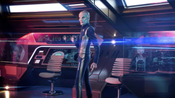 Doug Jones as Saru of the CBS All Access series STAR TREK: DISCOVERY. Photo Cr: James Dimmock/CBS ÃÂ©2018 CBS Interactive, Inc. All Rights Reserved.