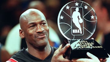 Michael Jordan, Chicago Bulls (Photo credit should read TIM CLARY/AFP via Getty Images)