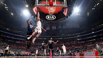 LOS ANGELES, CA - NOVEMBER 5: Tobias Harris #34 of the LA Clippers shoots the ball against the Minnesota Timberwolves on November 5, 2018 at STAPLES Center in Los Angeles, California. NOTE TO USER: User expressly acknowledges and agrees that, by downloading and/or using this Photograph, user is consenting to the terms and conditions of the Getty Images License Agreement. Mandatory Copyright Notice: Copyright 2018 NBAE (Photo by Adam Pantozzi/NBAE via Getty Images)