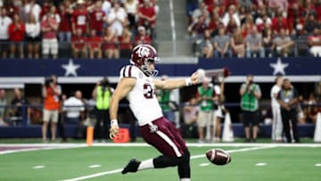 Braden Mann, Texas A&M Aggies. (Photo by Ronald Martinez/Getty Images)