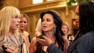 THE REAL HOUSEWIVES OF Beverly Hills, Sutton Stracke, Kyle Richards, Garcelle Beauvais (Photo by: Kathy Boos/Bravo)