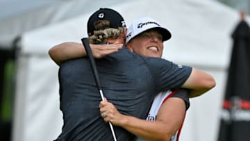 Frankie Capan III and Mother, Memorial Health Championship,(Photo by Jeff Curry/Getty Images)