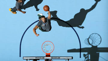 MEMPHIS, TN - MARCH 8: Rudy Gobert #27 of the Utah Jazz drives to the basket during warm-ups before the game against the Memphis Grizzlies on March 8, 2019 at FedExForum in Memphis, Tennessee. Copyright 2019 NBAE (Photo by Joe Murphy/NBAE via Getty Images)