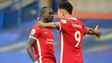 Liverpool, Sadio Mane, Roberto Firmino (Photo by MICHAEL REGAN/POOL/AFP via Getty Images)