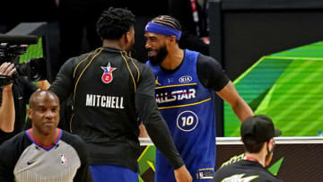 Utah Jazz guards Donovan Mitchell and Mike Conley (Dale Zanine-USA TODAY Sports)