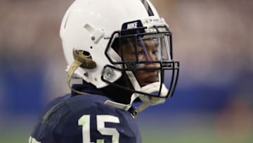 GLENDALE, AZ - DECEMBER 30: Cornerback Grant Haley #15 of the Penn State Nittany Lions during the Playstation Fiesta Bowl against the Washington Huskies at University of Phoenix Stadium on December 30, 2017 in Glendale, Arizona. The Nittany Lions defeated the Huskies 35-28. (Photo by Christian Petersen/Getty Images)